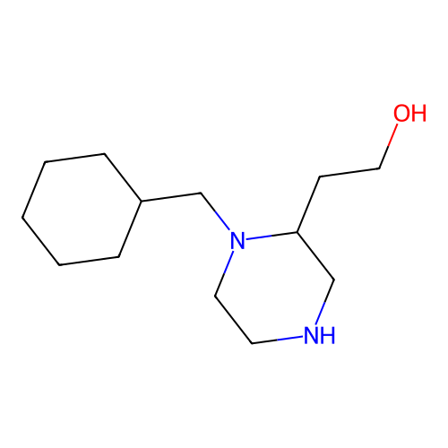 2-[1-(Cyclohexylmethyl)piperazin-2-yl]ethanol structure