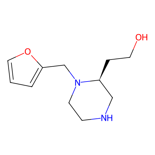 2-[(2S)-1-(furan-2-ylmethyl)piperazin-2-yl]ethanol structure
