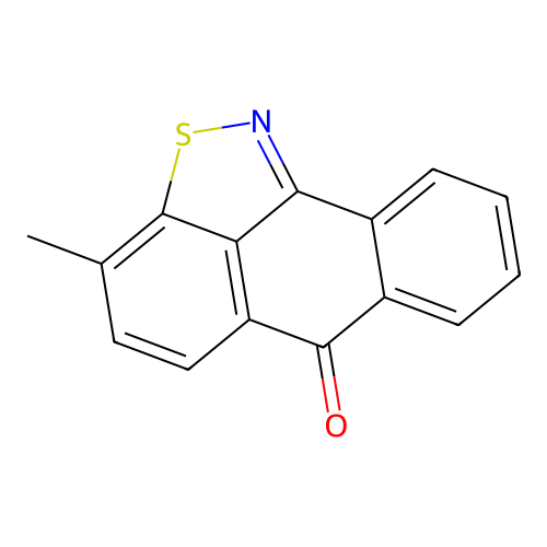 6H-Anthra(9,1-cd)isothiazol-6-one, 3-methyl- structure
