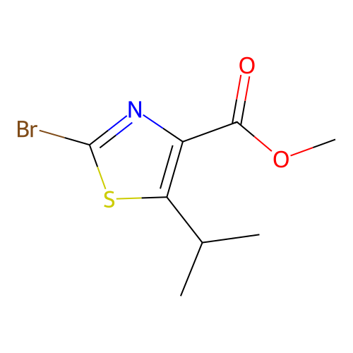 Methyl 2-bromo-5-isopropylthiazole-4-carboxylate structure