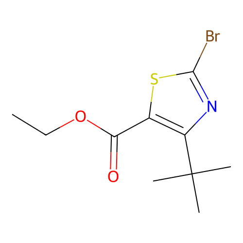 Ethyl 2-bromo-4-(tert-butyl)thiazole-5-carboxylate structure