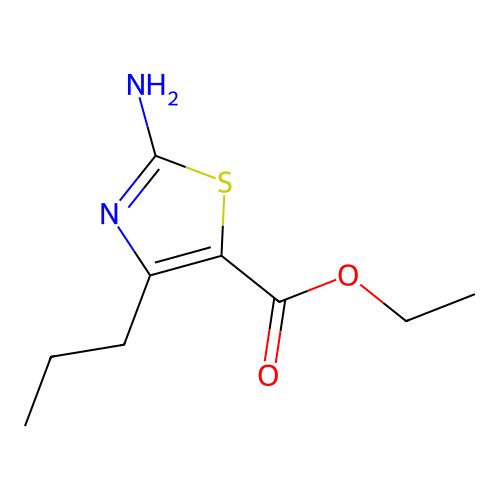 Ethyl 2-amino-4-propyl-1,3-thiazole-5-carboxylate structure