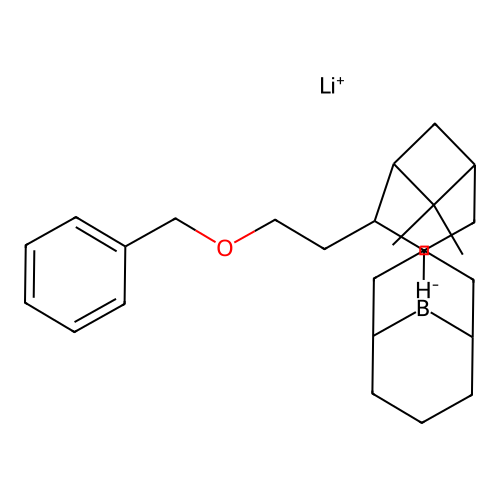 Lithium hydrido(9-bbn-nopol benzyl ether adduct) structure