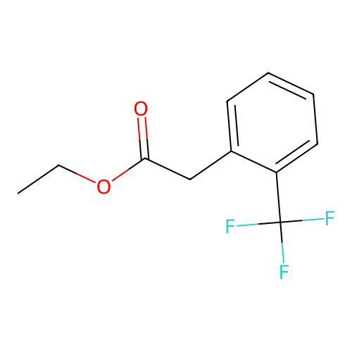 Ethyl 2-(trifluoromethyl)phenylacetate structure