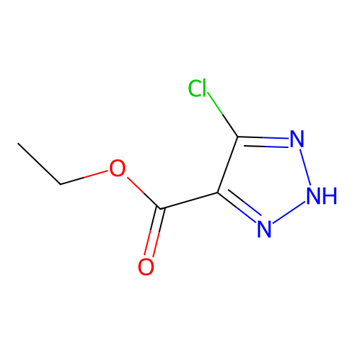 ethyl 5-chloro-1H-1,2,3-triazole-4-carboxylate structure
