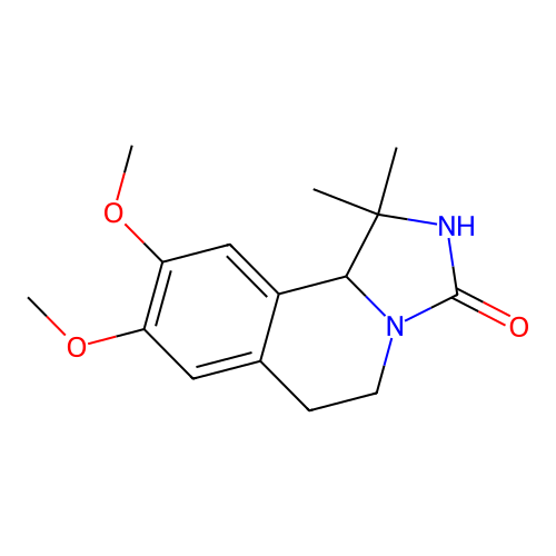 8,9-Dimethoxy-1,1-dimethyl-2,5,6,10b-tetrahydroimidazo[5,1-a]isoquinolin-3-one structure