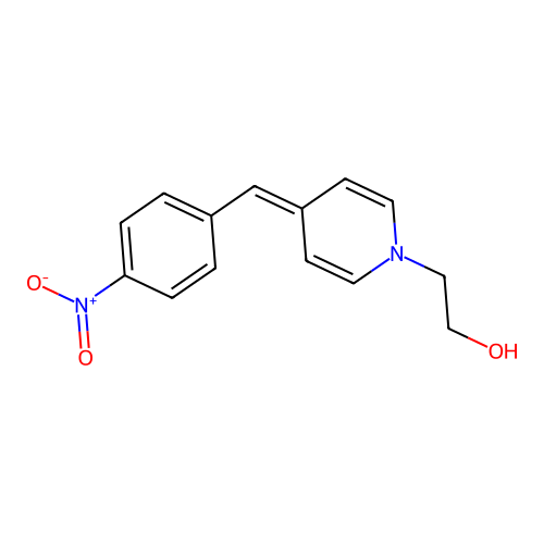2-(4-(4-(Hydroxy(oxido)amino)benzylidene)-1(4H)-pyridinyl)ethanol structure