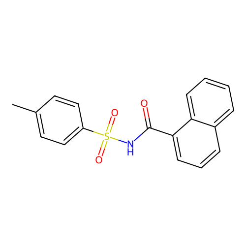 N-(4-Methylbenzene-1-sulfonyl)naphthalene-1-carboxamide structure