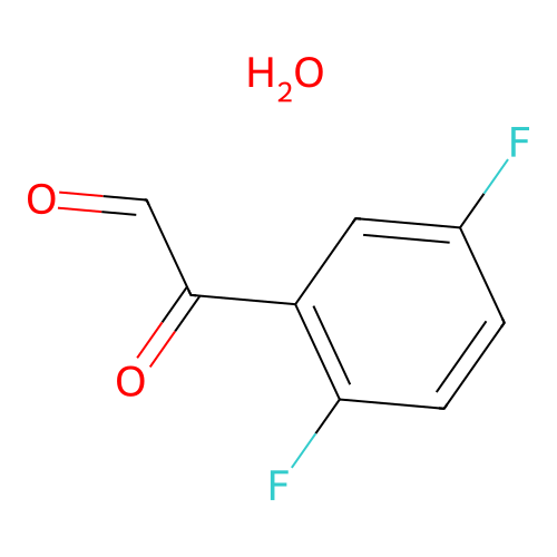 2,5-Difluorophenylglyoxal hydrate structure