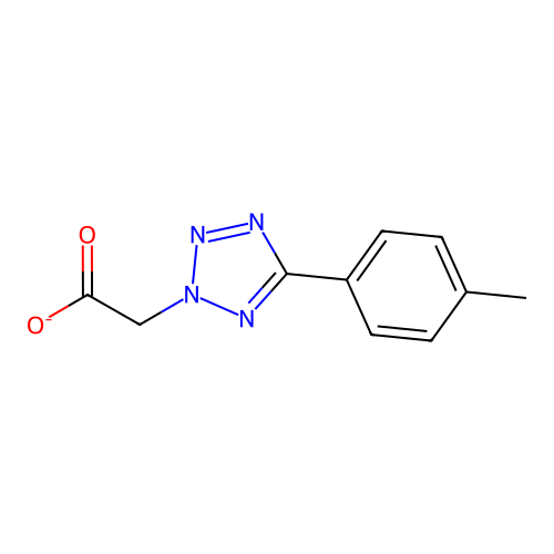 [5-(4-Methylphenyl)-2H-tetrazol-2-yl]acetate structure