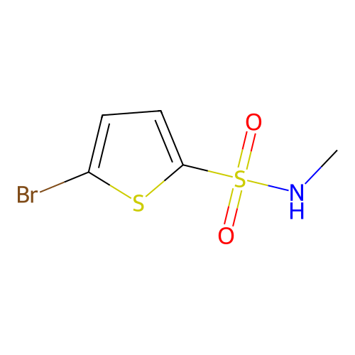 5-bromo-N-methylthiophene-2-sulfonamide structure