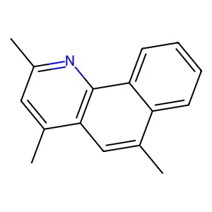 Benzo(h)quinoline, 2,4,6-trimethyl- structure