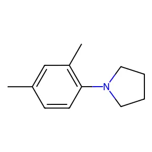 N-(2,4-Dimethylphenyl)pyrrolidine structure