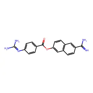 萘莫司他 structure