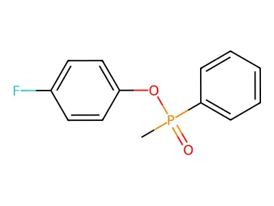 4-Fluorophenyl methylphenylphosphinate structure