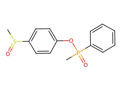 4-(Methylsulfinyl)phenyl methylphenylphosphinate structure