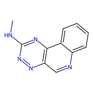 as-Triazino[6,5-c]quinoline, 2-methylamino- structure