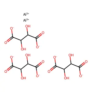 Aluminum tartrate structure