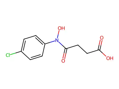 Butanoic acid, 4-((4-chlorophenyl)hydroxyamino)-4-oxo- structure