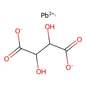 Lead(II) tartrate structure
