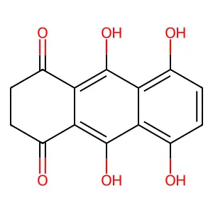 9,10-Anthracenedione, 2,3-dihydro-1,4,5,8-tetrahydroxy- structure