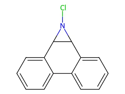 1-Chloro-1a,9b-dihydro-1H-phenanthro(9,10-b)azirine structure