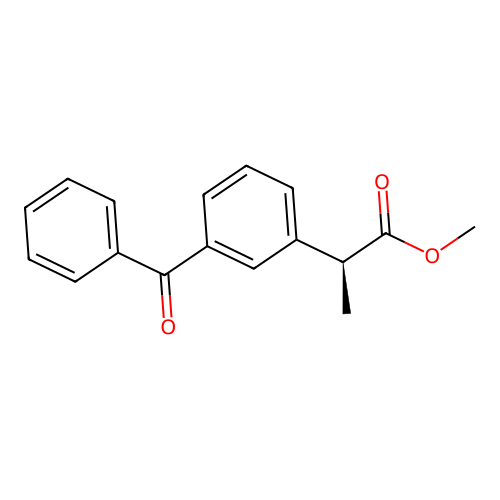 (S)-Methyl-2-(3-benzoylphenyl)propanoate structure