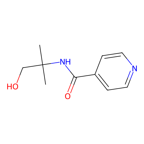 N-(1-hydroxy-2-methylpropan-2-yl)pyridine-4-carboxamide structure