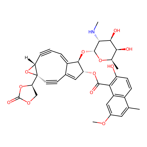 Neocarzinostatin chromophore structure