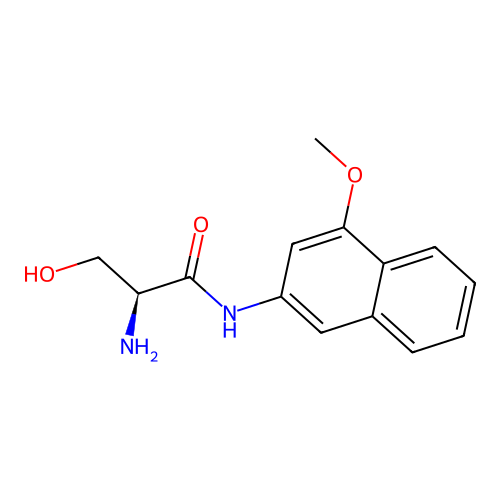N-(4-Methoxynaphthalen-2-yl)-L-serinamide structure