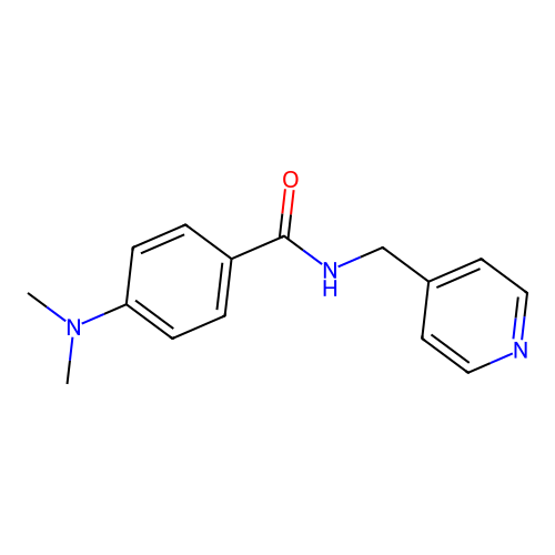 4-(dimethylamino)-N-(pyridin-4-ylmethyl)benzamide structure