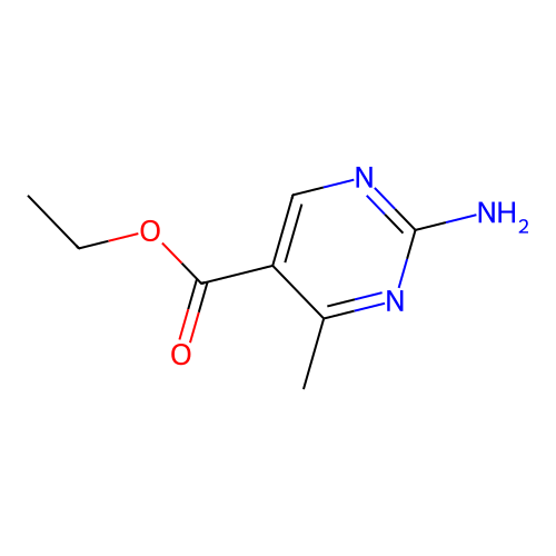 5-Pyrimidinecarboxylic acid, 2-amino-4-methyl-, ethyl ester structure