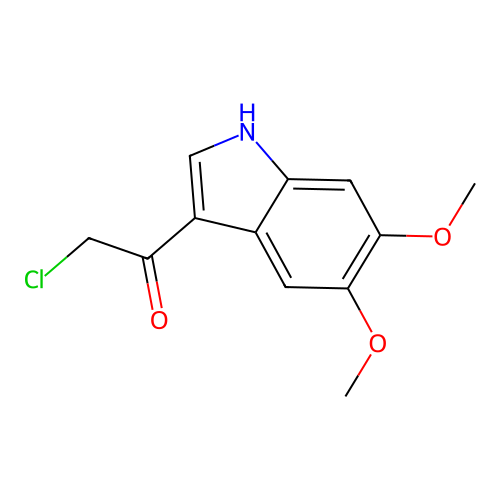 3-(Chloroacetyl)-5,6-dimethoxyindole structure