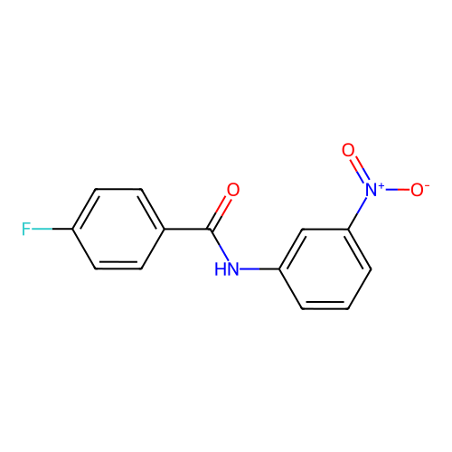 4-fluoro-N-(3-nitrophenyl)benzamide structure