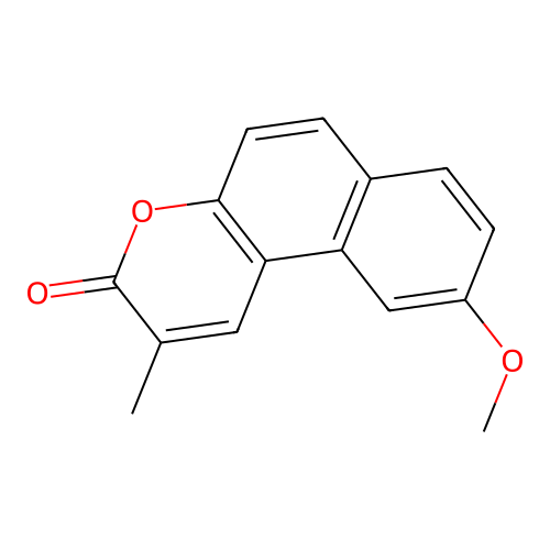 9-Methoxy-2-methyl-3h-benzo[f]chromen-3-one structure