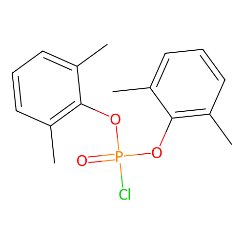 Bis(2,6-dimethylphenyl) Chlorophosphate structure