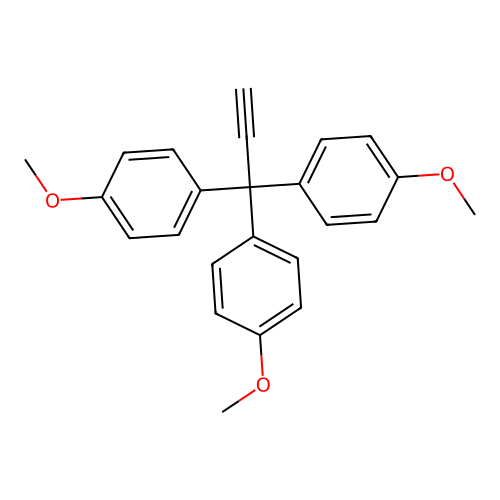 Benzene, 1,1',1''-(2-propynylidyne)tris[4-methoxy- structure
