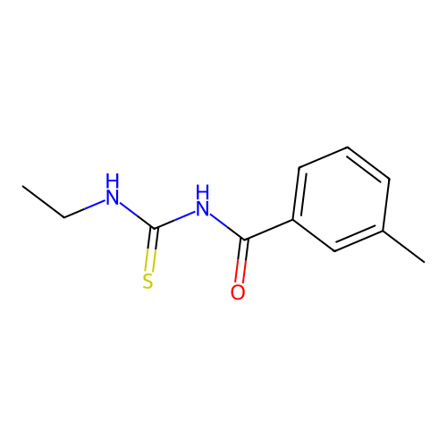 N-(ethylcarbamothioyl)-3-methylbenzamide structure