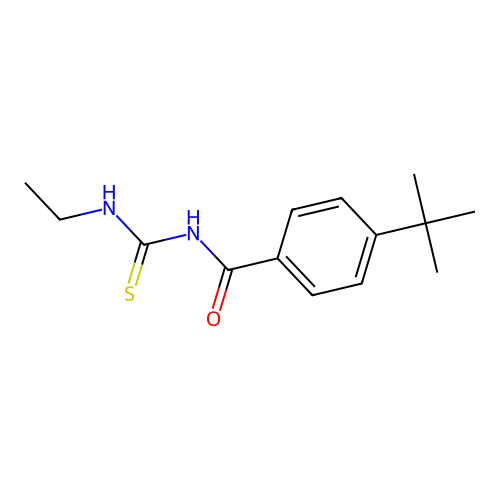 4-tert-butyl-N-(ethylcarbamothioyl)benzamide structure
