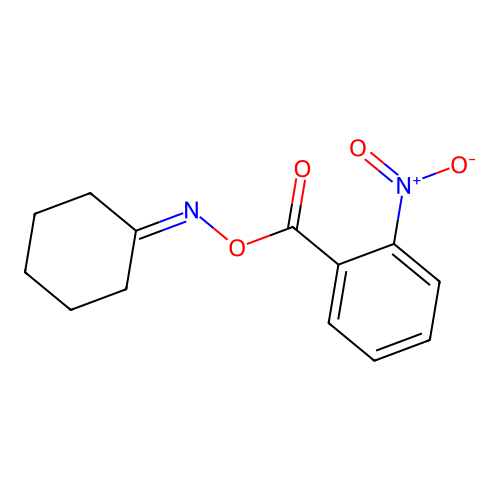[(Cyclohexylideneamino)oxy](2-nitrophenyl)methanone structure