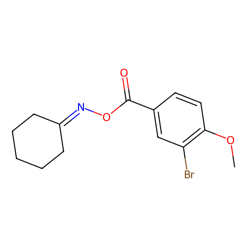 (3-Bromo-4-methoxyphenyl)[(cyclohexylideneamino)oxy]methanone structure