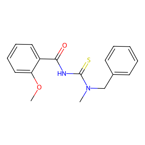 N-[benzyl(methyl)carbamothioyl]-2-methoxybenzamide structure