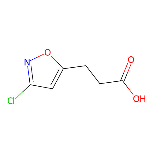 3-(3-Chloroisoxazol-5-yl)propanoic acid structure