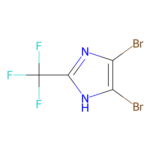 4,5-Dibromo-2-(trifluoromethyl)-1H-imidazole structure