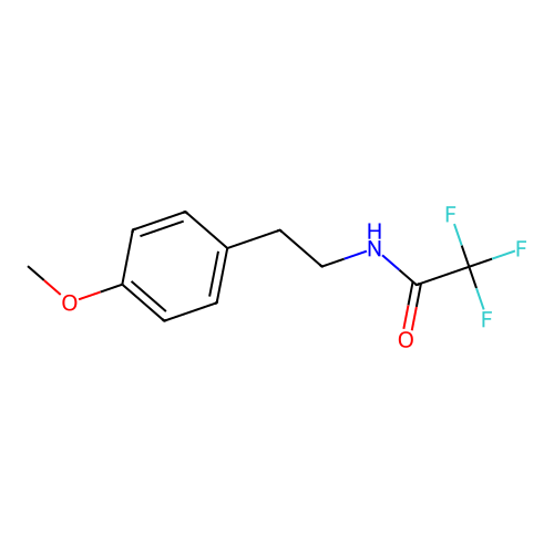 2,2,2-trifluoro-N-(2-(4-methoxyphenyl)ethyl)acetamide structure