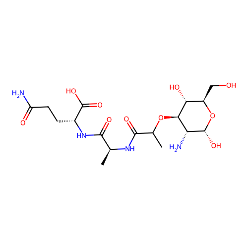 Muramoyl-alanylisoglutamine structure