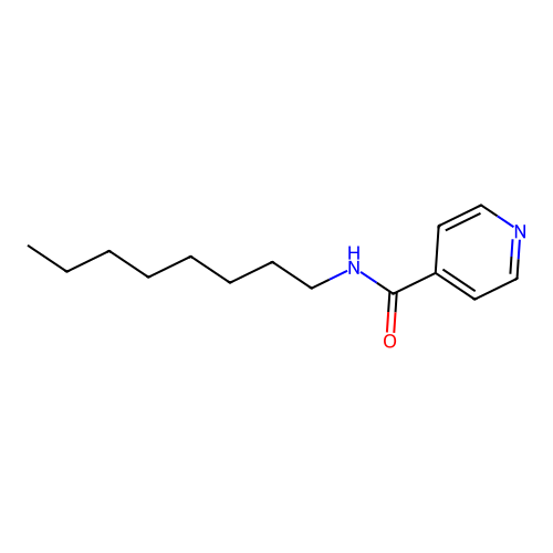N-octylpyridine-4-carboxamide structure
