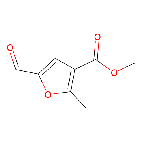 Methyl 5-formyl-2-methylfuran-3-carboxylate structure