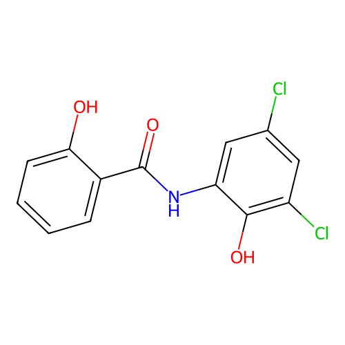 Benzamide, N-(3,5-dichloro-2-hydroxyphenyl)-2-hydroxy- structure