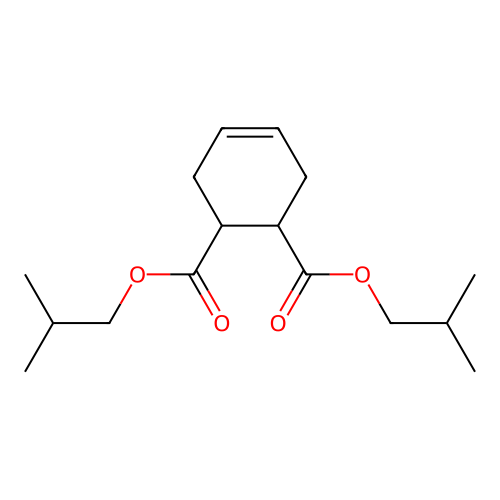 Diisobutyl 1,2,3,6-tetrahydrophthalate structure